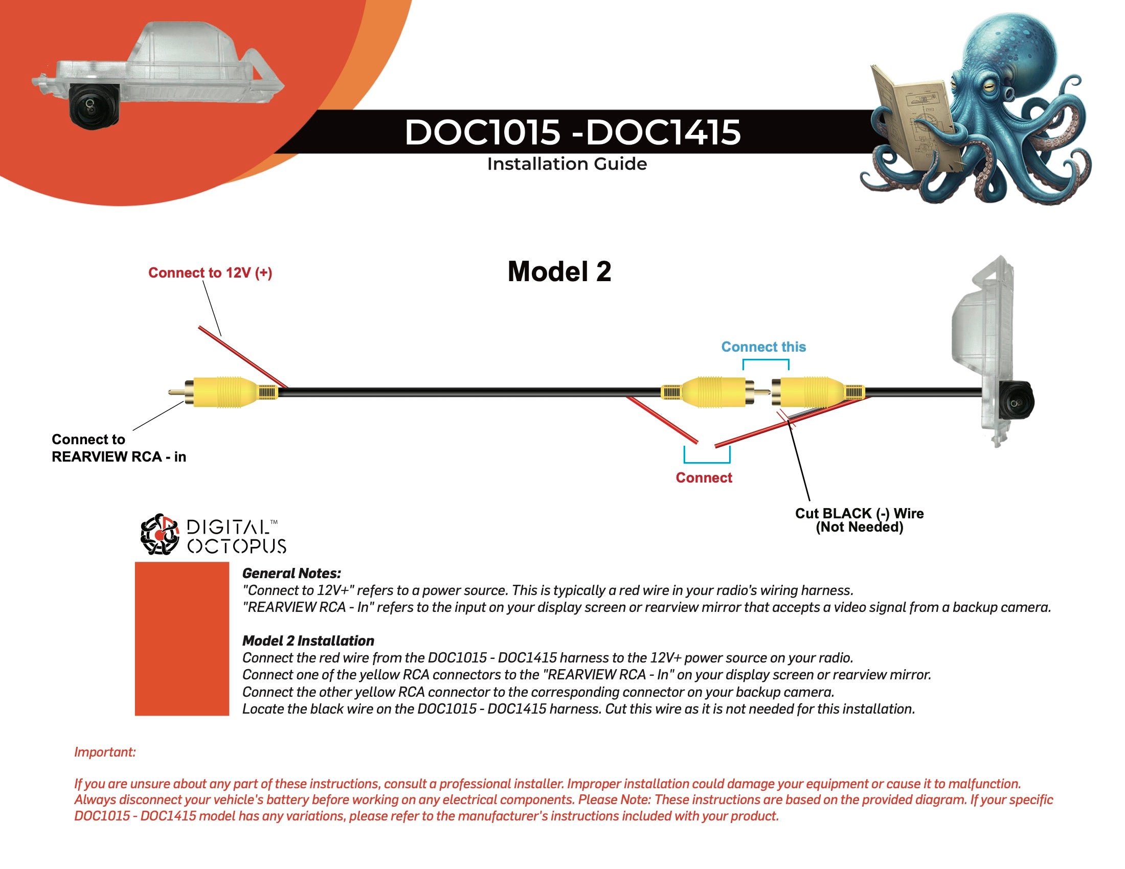 DOC-1013 R2 Rearview Camera